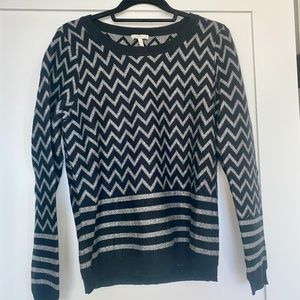 Joie Black Chevron Sweater